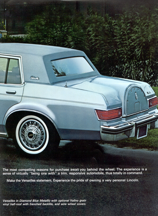1979 Lincoln Versailles Brochure Page 2